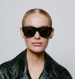 Agnes Sunglasses in Green Marble Transparent from A. Kjaerbede