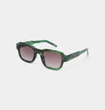 Halo Sunglasses in Green Marble Transparent from A. Kjaerbede
