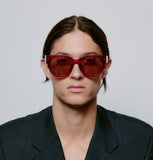 Lilly Sunglasses in Red Transparent from A. Kjaerbede