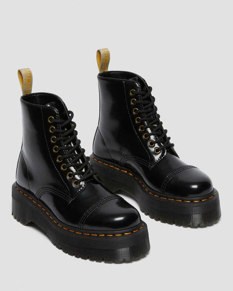 Vegan Sinclair Platform Boot in Black from Dr. Martens – MooShoes