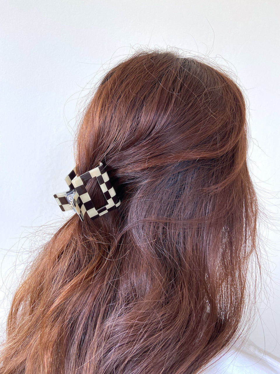 Lavender Checkered Claw Hair Clip – MooShoes