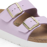 Arizona Platform Vegan in Crocus from Birkenstock