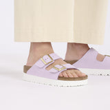 Arizona Platform Vegan in Crocus from Birkenstock