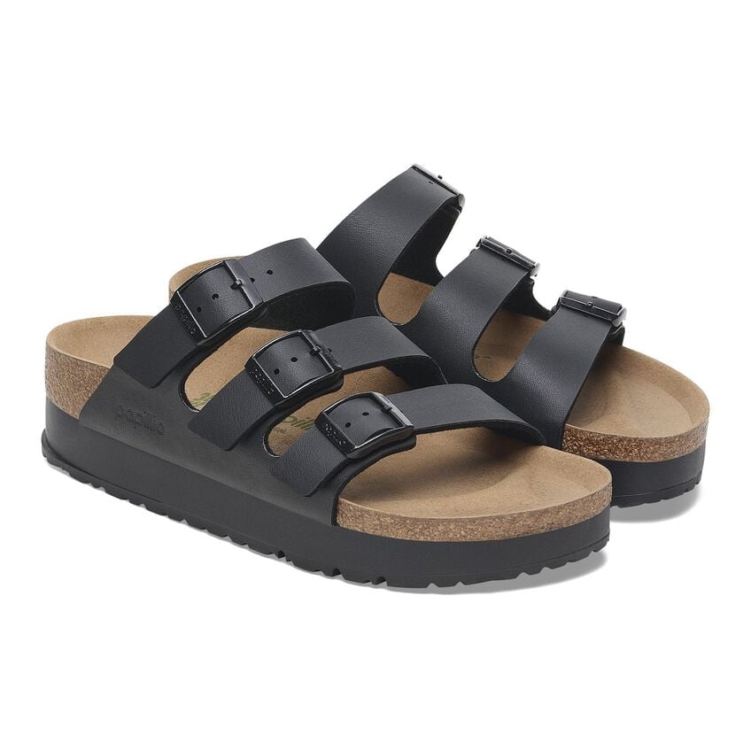 Florida Platform Vegan in Black from Birkenstock – MooShoes