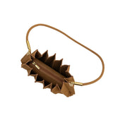 Carrie Camel Pleated Vegan Suede Shoulder Bag from Melie Bianco