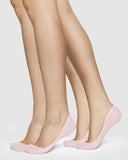 2 Pack Ida No Show Socks in Nude Pink from Swedish Stockings