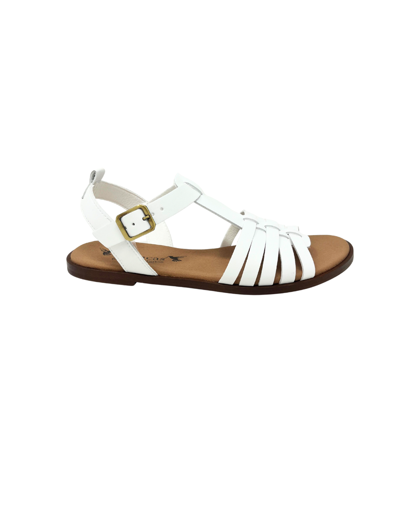 Alexandra Sandal in White from Novacas
