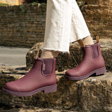 Bobbi Rain Boot in Dark Cherry from Merry People