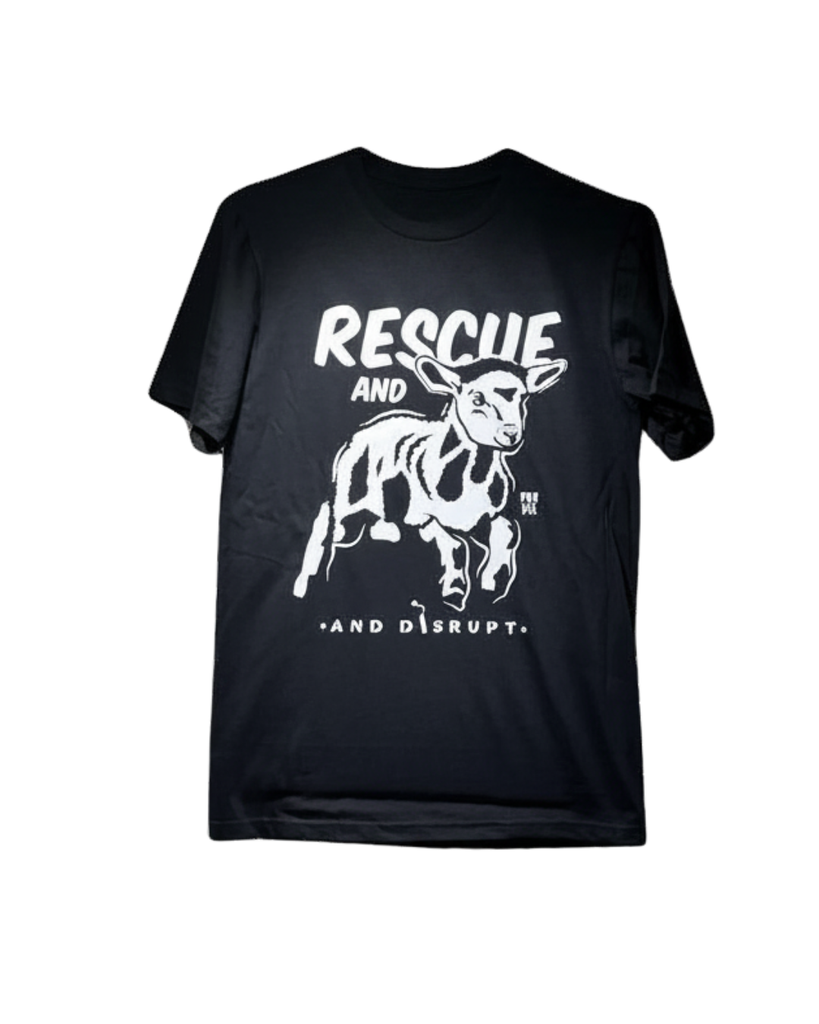 Rescue & Disrupt Lamb Unisex Tee from Praxis
