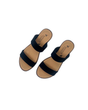 Jessa Slide in Black Suede from Novacas