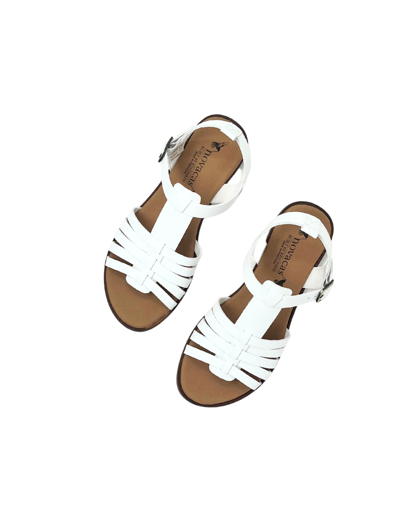 Novacas Alexandra Sandal in White from Novacas – MooShoes