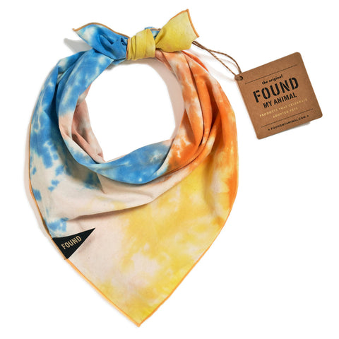 Soleil Tie Dye Dog Bandana from Found My Animal