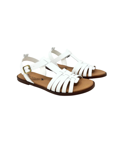 Novacas Alexandra Sandal in White from Novacas – MooShoes