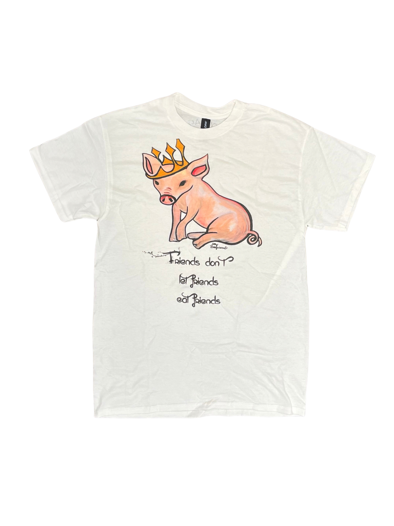 Friends Don't Let Friends Eat Friends Adult Unisex Tee from Cocoally