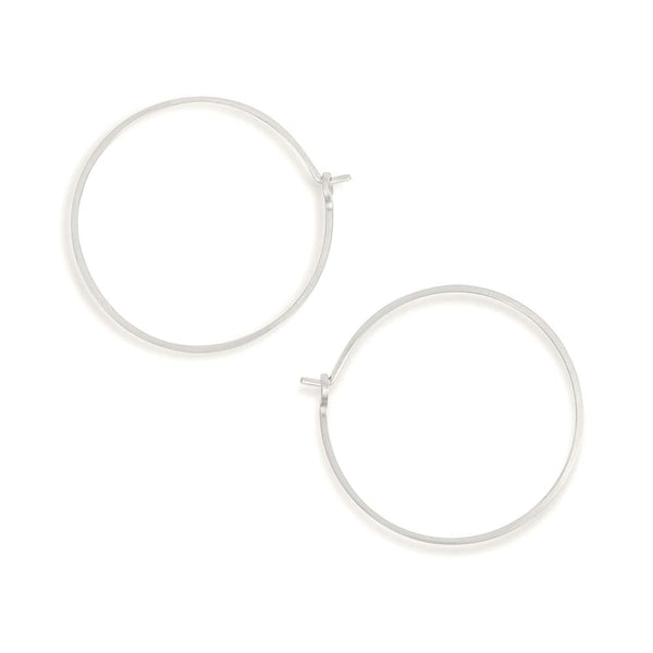 Medium Hoop Earrings in Silver from Freshie & Zero