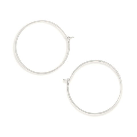 Medium Hoop Earrings in Silver from Freshie & Zero