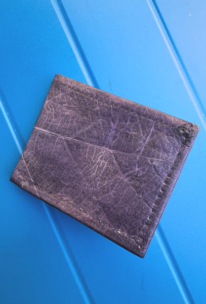 Bifold Wallet in Navy Fallen Leaves