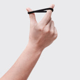 Recycled Nylon Thick Hair Elastics in Black - 6pc
