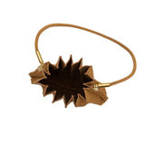 Carrie Camel Pleated Vegan Suede Shoulder Bag from Melie Bianco