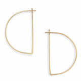 Half Moon Hoop Earrings in Gold from Freshie & Zero