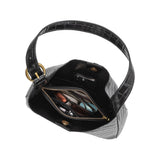 Stefanie Black Recycled Vegan Leather Shoulder Bag from Melie Bianco