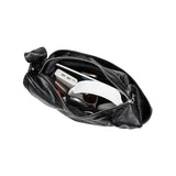 Bambi Black Vegan Leather Shoulder Bag from Melie Bianco