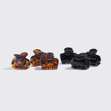 Recycled Plastic X-Small Claw Clips - 6 pc