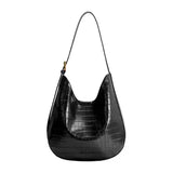 Stefanie Black Recycled Vegan Leather Shoulder Bag from Melie Bianco