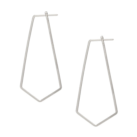 Prism Hoop Earrings in Silver from Freshie & Zero