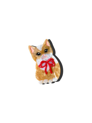 Hand-Painted Kitten Claw Hair Clip