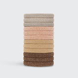 Recycled Nylon Glitter Hair Elastics - 12pc