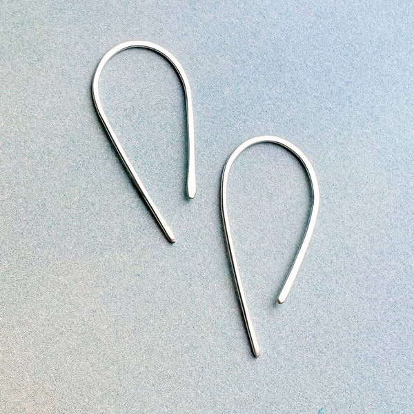 Arch Hoop Earrings in Silver from Freshie & Zero