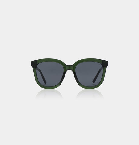 Billy Sunglasses in Dark Green Transparent from A. Kjaerbede