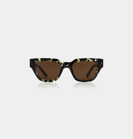 Kaws Sunglasses in Black/Yellow Tortoise from A. Kjaerbede