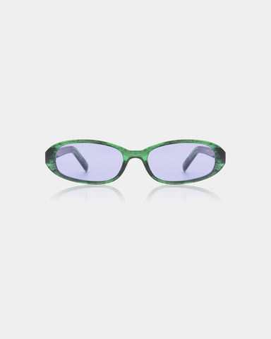 Macy Sunglasses in Green Marble Transparent from A. Kjaerbede