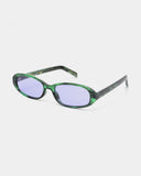 Macy Sunglasses in Green Marble Transparent from A. Kjaerbede