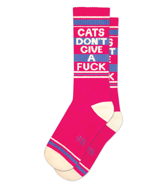 Cats Don't Give a F*** Socks from Gumball Poodle