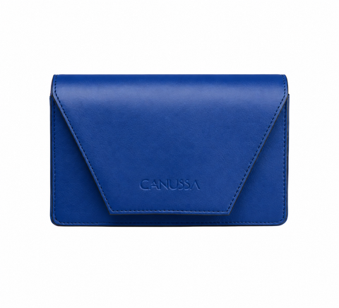 Hybrid Bag in Blue Recycled Cork Leather from Canussa