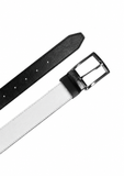 Reversable Belt in White / Black from Canussa