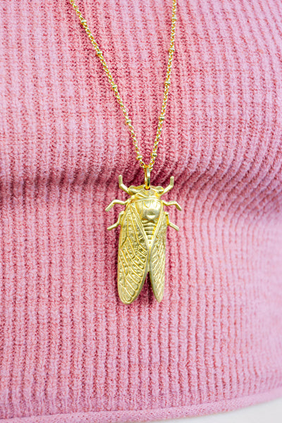 Cicada Necklace from Collarbone Jewelry