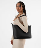 Abbi Zippered Tote in Black from Matt & Nat