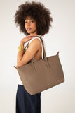 Abbi Zippered Tote in Avocado from Matt & Nat
