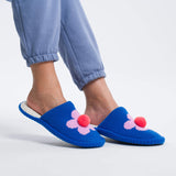 Flower Pom Slippers from Verloop Knits