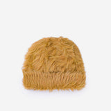 Faux Fur Beanie in Camel from Verloop Knits