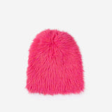 Faux Fur Beanie in Fuchsia from Verloop Knits