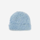 Faux Fur Beanie in Periwinkle from Verloop Knits