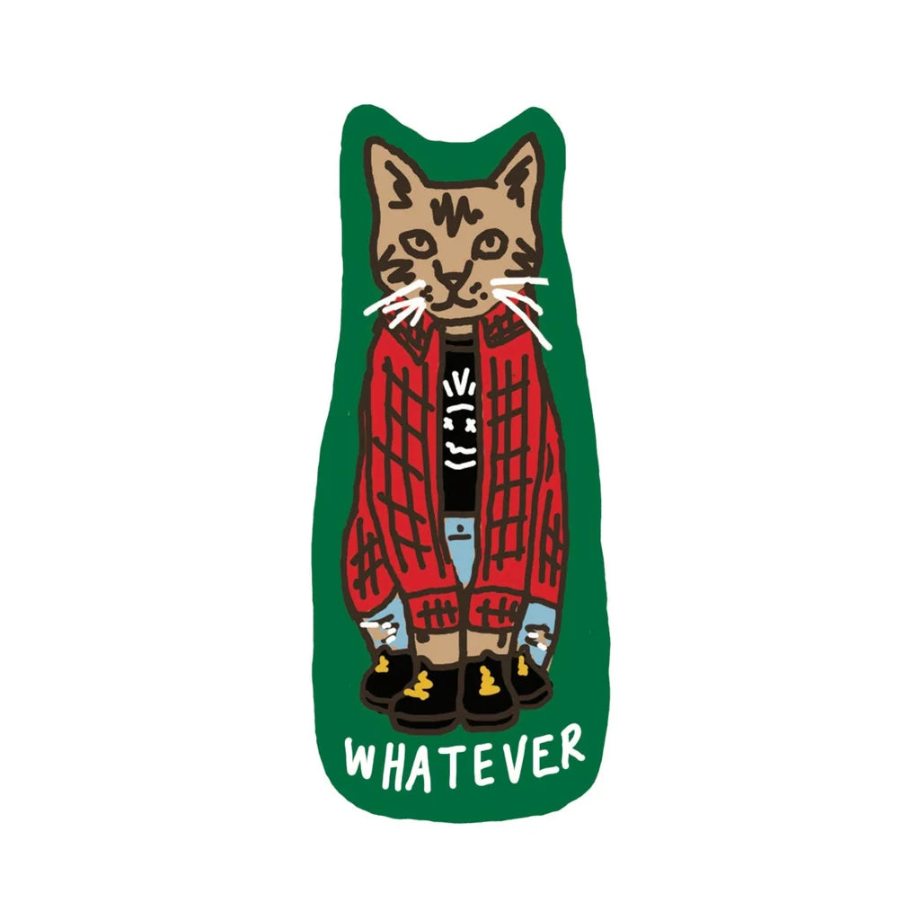 Gen X Cat Sticker from La Familia Green