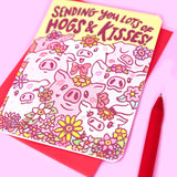 Hogs and Kisses Card from Turtle's Soup