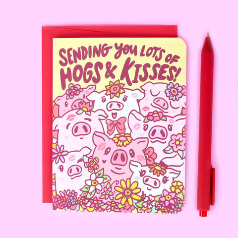 Hogs and Kisses Card from Turtle's Soup