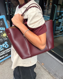 Malia Plum Recycled Vegan Tote Bag from Melie Bianco
